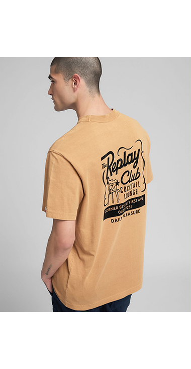 リラックスフィット コットンジャージー グラフティーTシャツ 詳細画像 ライトオレンジ 6